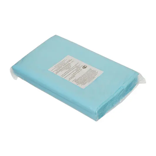 Комплект постельного белья КХ-20 ГЕКСА одноразовый нестерильный, 3 предмета, 42 г/м2, голубой, фото 1