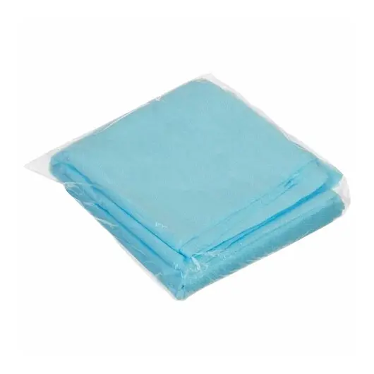 Простыни ГЕКСА нестерильные, комплект 10 шт., 70х140 см, спанбонд ламинированный 40 г/м2, голубые, фото 1