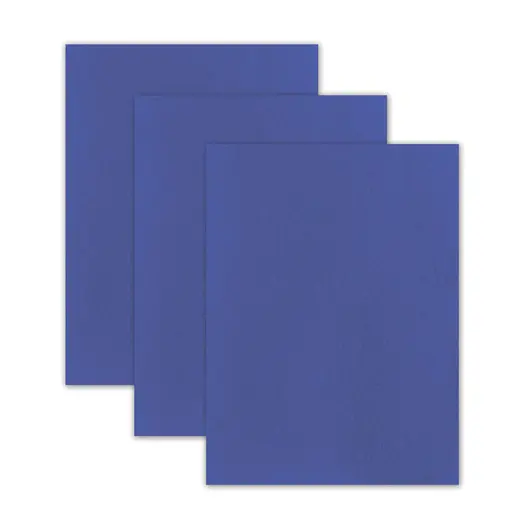 Цветной фетр для творчества, 400х600 мм, BRAUBERG, 3 листа, толщина 4 мм, плотный, синий, 660657, фото 3