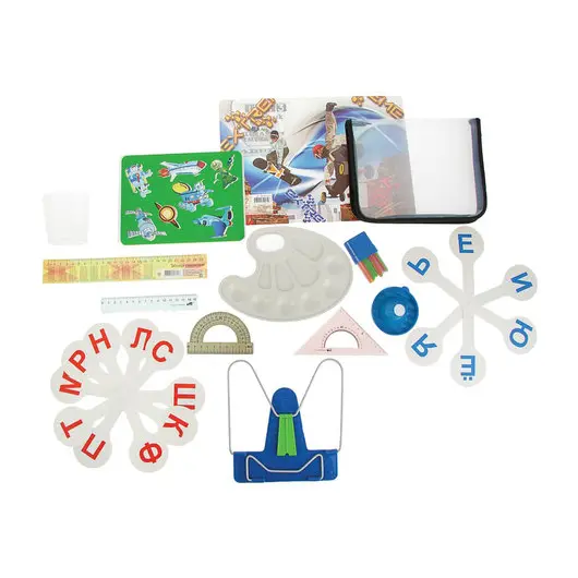 Набор для Первоклассника ПЧЕЛКА, для мальчиков, в подарочной упаковке, 16 предметов, НП-1-М, фото 4