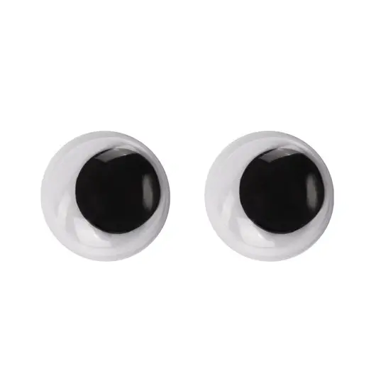 Глазки для творчества самоклеящиеся, вращающиеся, черно-белые, 7 мм, 30 шт., ОСТРОВ СОКРОВИЩ, 661308, фото 3