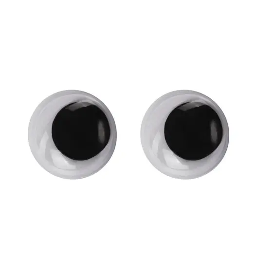 Глазки для творчества самоклеящиеся, вращающиеся, черно-белые, 15 мм, 30 шт., ОСТРОВ СОКРОВИЩ, 661310, фото 3