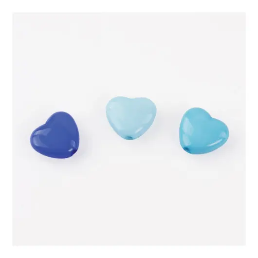 Бусины для творчества &quot;Сердце&quot;, 10 мм, 30 грамм, бирюзовые, светло-голубые, голубые, ОСТРОВ СОКРОВИЩ, 661241, фото 5