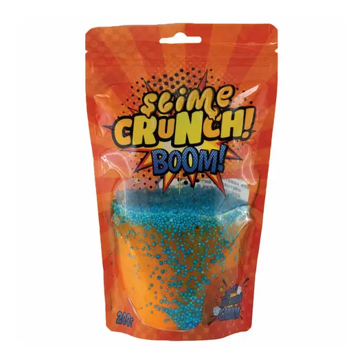 Слайм (лизун) &quot;Crunch Slime. Boom&quot;, с ароматом апельсина, 200 гр., ВОЛШЕБНЫЙ МИР, S130-26, фото 1