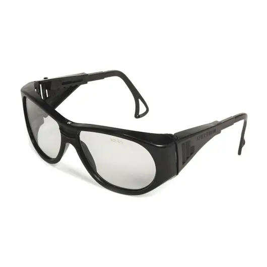 Очки защитные открытые РОСОМЗ О2 Spectrum, прозрачные, регулируемые дужки, защита от царапин, минеральное стекло, 10210, фото 1