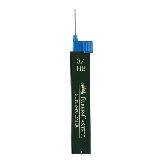 Грифели для механических карандашей Faber-Castell &quot;Super-Polymer&quot;, 12шт., 0,7мм, HB, фото 2