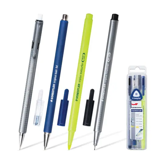 Набор STAEDTLER, ручка капиллярная, ручка шариковая, карандаш механический, текстмаркер, 34 SB4, фото 2