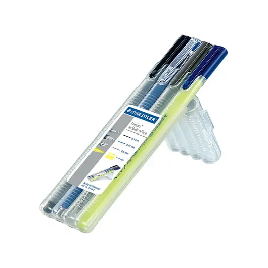 Набор STAEDTLER, ручка капиллярная, ручка шариковая, карандаш механический, текстмаркер, 34 SB4, фото 5