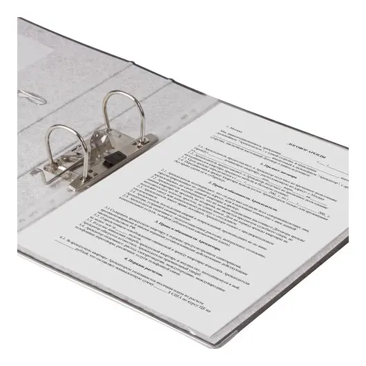 Папка-регистратор ERICH KRAUSE, с мраморным покрытием, &quot;содержание&quot;, 50 мм, черный корешок, 4671, фото 7