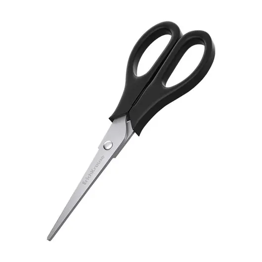 Ножницы ERICH KRAUSE &quot;Standard&quot;, 135 мм, черные, в картонной упаковке с европодвесом, 21919, фото 4
