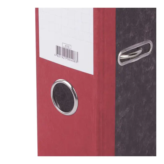 Папка-регистратор ERICH KRAUSE, с мраморным покрытием, &quot;содержание&quot;, 70 мм, красный корешок, 410, фото 9