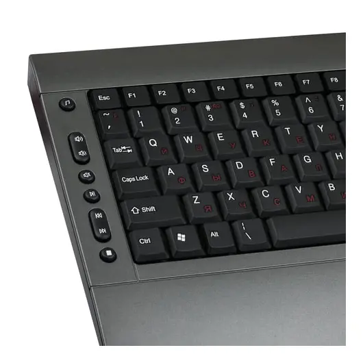 Клавиатура проводная SONNEN KB-M530, USB, мультимедийная, 15 дополнительных кнопок, серо-черная, 511278, фото 3