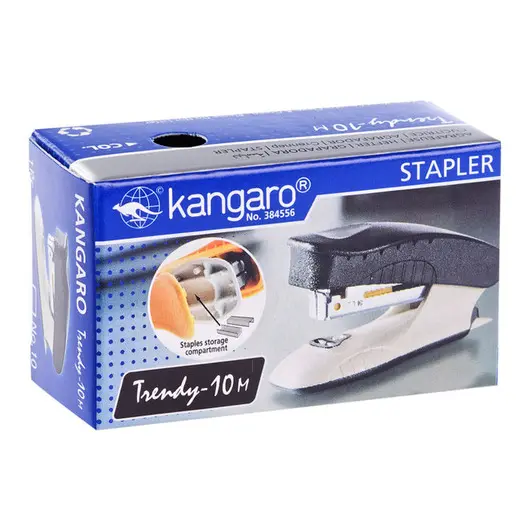 Мини-степлер №10 Kangaro &quot;Trendy-10M&quot; до 10л., пластиковый корпус, ассорти, фото 7