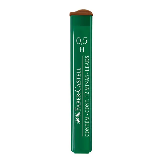 Грифели для механических карандашей Faber-Castell &quot;Polymer&quot;, 12шт., 0,5мм, H, фото 1