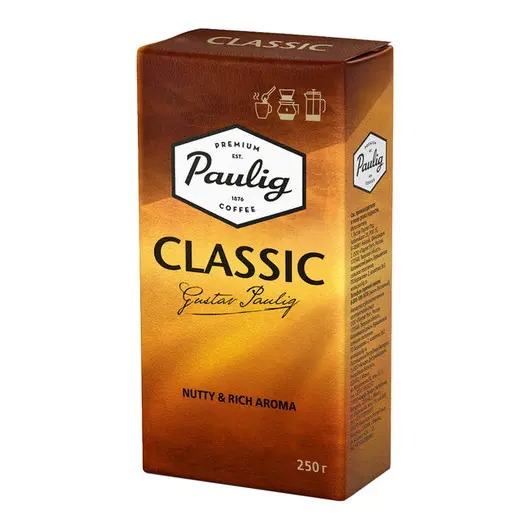 Кофе молотый Paulig &quot;Classic&quot;, вакуумный пакет, 250г, фото 1