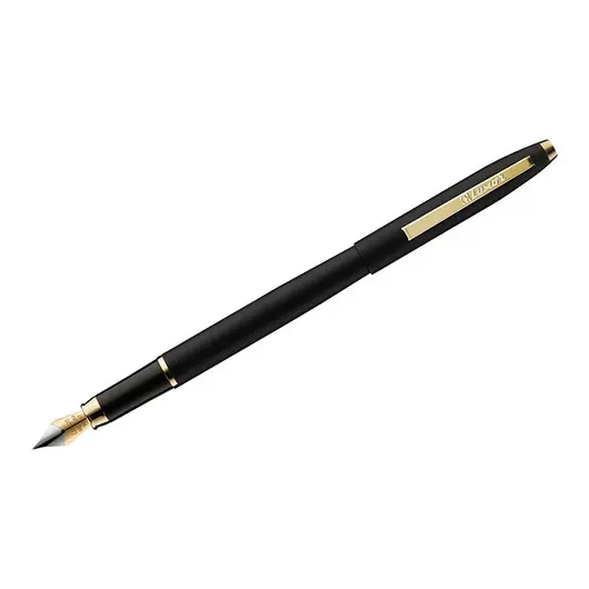 Ручка перьевая Luxor &quot;Sterling&quot; синяя, 0,8мм, корпус черный/золото, фото 1
