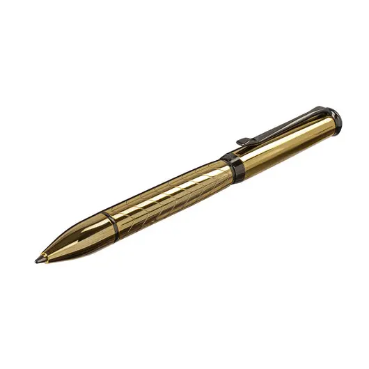 Ручка подарочная шариковая GALANT MALBRETT, корпус золот., детали оруж. металл, 0,7мм, синяя, 143502, фото 4