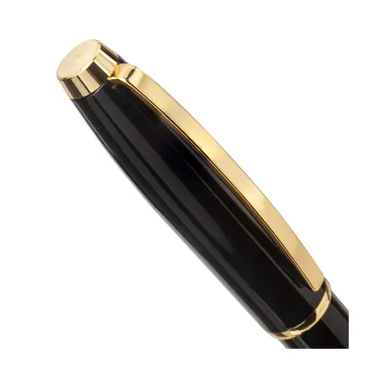 Ручка подарочная шариковая GALANT ABRIS, корпус черный, золотистые детали, 0,7мм, синяя, 143500, фото 6