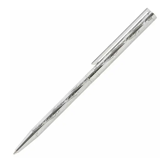 Ручка подарочная шариковая GALANT ASTRON SILVER, корпус серебр., детали хром, 0,7мм, синяя, 143527, фото 1