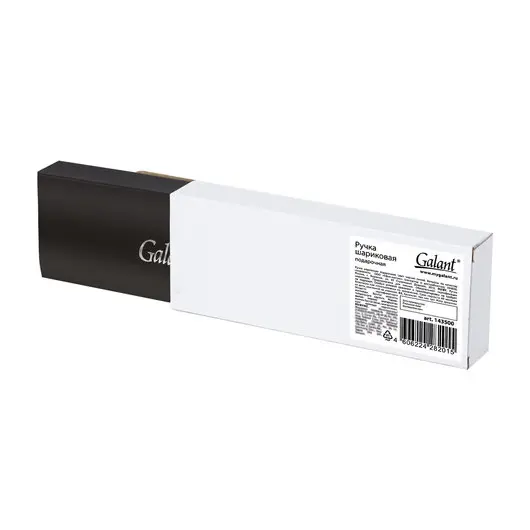 Ручка подарочная шариковая GALANT ABRIS, корпус черный, золотистые детали, 0,7мм, синяя, 143500, фото 11