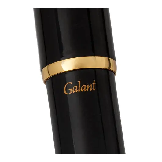 Ручка подарочная шариковая GALANT ABRIS, корпус черный, золотистые детали, 0,7мм, синяя, 143500, фото 7