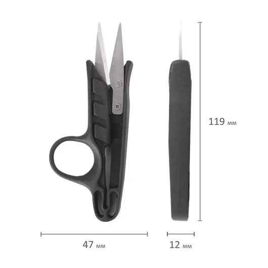 Ножницы для обрезки нитей и мелких работ (сниппер) ОСТРОВ СОКРОВИЩ, 120 мм, 237450, фото 9