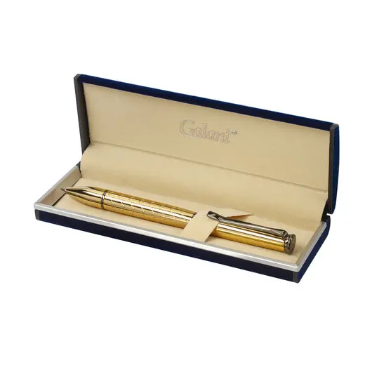 Ручка подарочная шариковая GALANT MALBRETT, корпус золот., детали оруж. металл, 0,7мм, синяя, 143502, фото 8