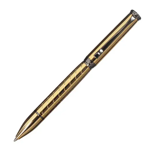Ручка подарочная шариковая GALANT MALBRETT, корпус золот., детали оруж. металл, 0,7мм, синяя, 143502, фото 2