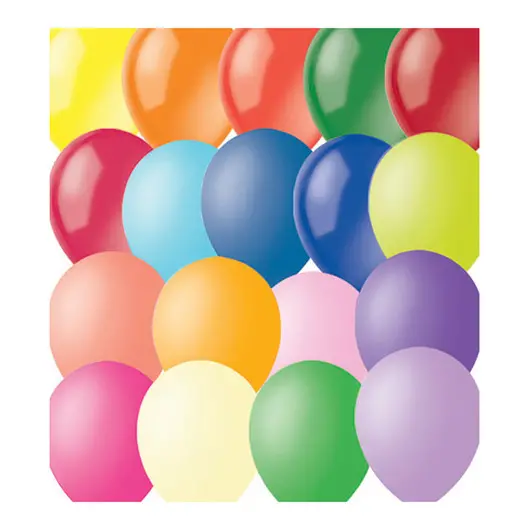 Воздушные шары, 100шт., М12/30см, Поиск, ассорти, декор, фото 1