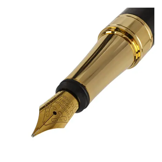 Ручка подарочная перьевая GALANT LUDUS, корпус черный, детали золотистые, 0,8мм, 143529, фото 5