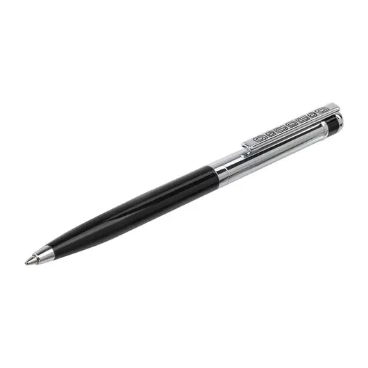 Ручка подарочная шариковая GALANT ACTUS, корпус серебр. с черн., детали хром, 0,7мм, синяя, 143518, фото 4