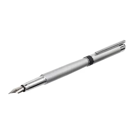 Ручка подарочная перьевая GALANT SPIGEL, корпус серебристый, детали хромированные, 0,8мм, 143530, фото 4
