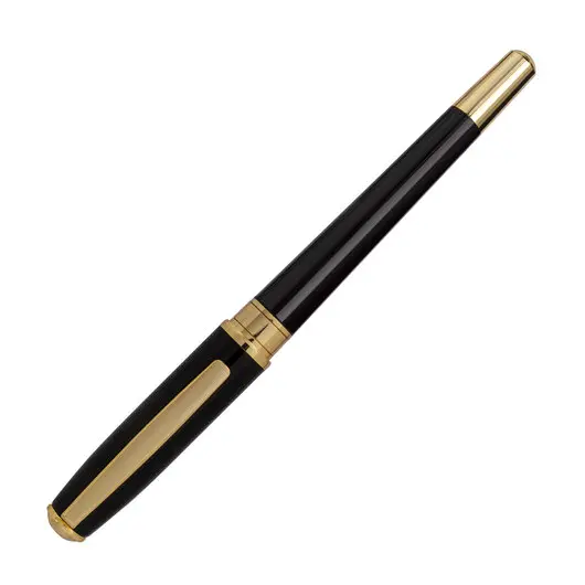 Ручка подарочная перьевая GALANT LUDUS, корпус черный, детали золотистые, 0,8мм, 143529, фото 3