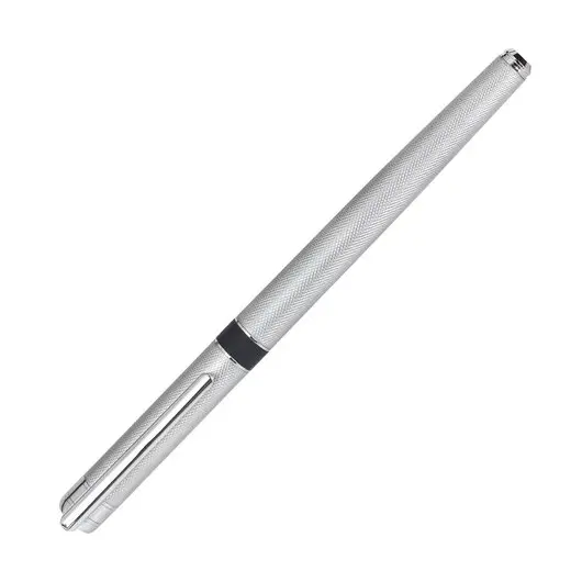 Ручка подарочная перьевая GALANT SPIGEL, корпус серебристый, детали хромированные, 0,8мм, 143530, фото 3