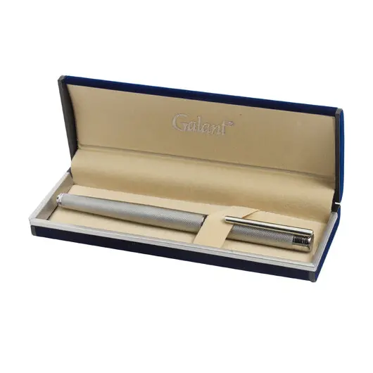 Ручка подарочная перьевая GALANT SPIGEL, корпус серебристый, детали хромированные, 0,8мм, 143530, фото 7