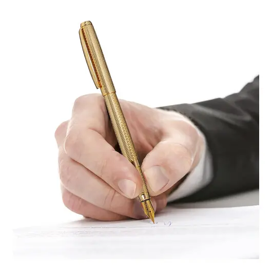 Ручка подарочная перьевая GALANT VERSUS, корпус золотистый, детали золотистые, 0,8мм, синяя, 143528, фото 12