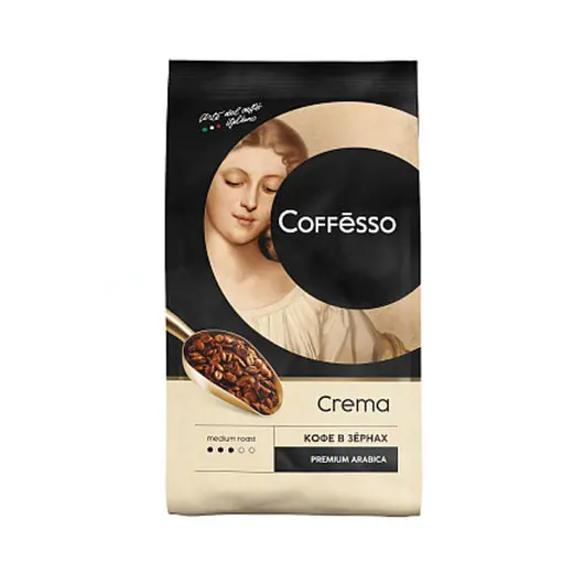 Кофе в зернах COFFESSO &quot;Crema&quot;, 1000 г, вакуумная упаковка, 101214, фото 1