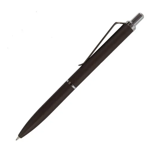 Ручка бизнес-класса шариковая BRAUBERG Bolero, СИНЯЯ, корпус серый с хромом, линия 0,, 143462, фото 1