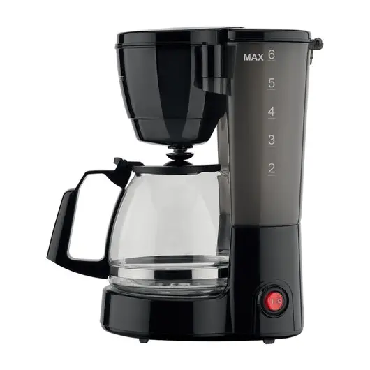 Кофеварка капельная SCARLETT SC-CM33018, объем 0,75л, мощность 600Вт, подогрев, пластик, черная, фото 2