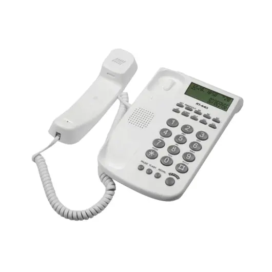 Телефон RITMIX RT-440 white, АОН, спикерфон, быстрый набор 3 номеров, автодозвон, дата, время, белый, 15118353, фото 2