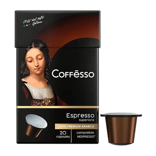 Капсулы для кофемашин Nespresso COFFESSO &quot;Espresso Superiore&quot;, 100% Арабика, 20 шт * 5 г, 101230, фото 2
