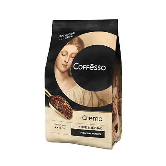 Кофе в зернах COFFESSO &quot;Crema&quot;, 1000 г, вакуумная упаковка, 101214, фото 2