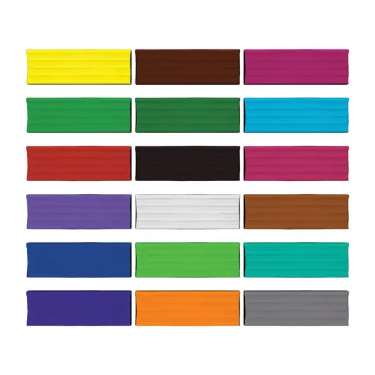 Пластилин классический ERICH KRAUSE &quot;Artberry&quot;, 18 цветов, 324 г, со стеком, картонная упаковка, 41765, фото 4