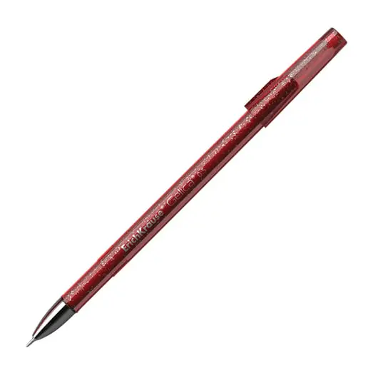 Ручка гелевая ERICH KRAUSE &quot;Gelica&quot;, КРАСНАЯ, корпус красный, игольчатый узел 0,5 мм, линия письма 0,4 мм, 45473, фото 1