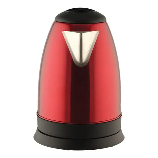 Чайник SCARLETT SC-EK21S76, 2 л, 1800Вт, закрытый нагревательный элемент, сталь, красный, фото 4