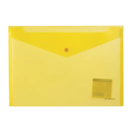 Папка-конверт с кнопкой ERICH KRAUSE &quot;Classic&quot;, А4, полупрозрачная, до 100 листов, 180 мкм, неон ассорти, 42931, фото 2