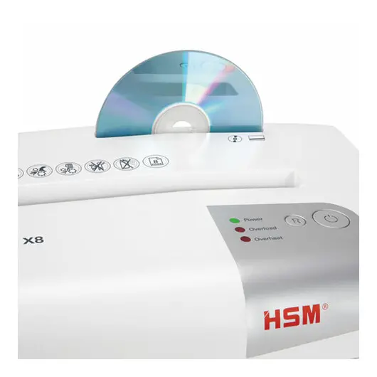 Уничтожитель (шредер) HSM SHREDSTAR X8-4.5x30, 4 уровень секретности, 4,5x30 мм, 8 листов, 18 литров, 1044121, фото 2