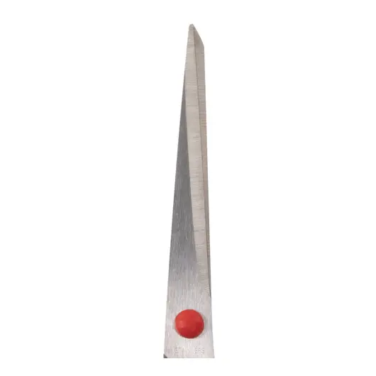 Ножницы STAFF EVERYDAY, 215 мм, бюджет, резиновые вставки, черно-красные, ПВХ чехол, 237500, фото 5