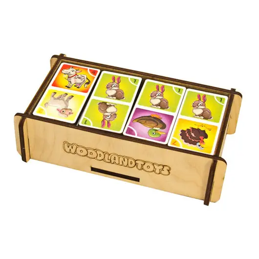 Игры настольные Woodlandtoys &quot;Домино-домашние животные&quot;, деревянная коробка, фото 1
