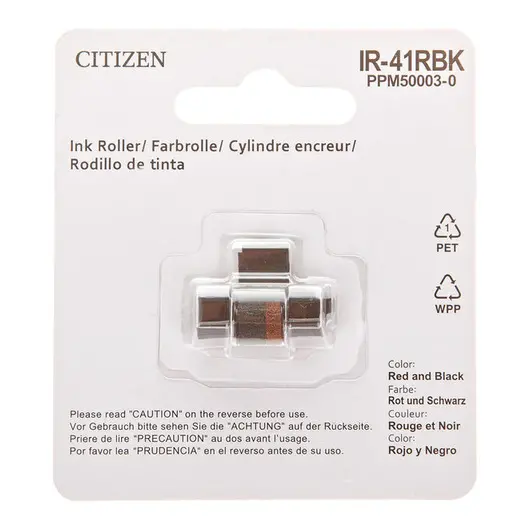 Картридж для печатающего калькулятора Citizen IR41-RBK, для CX-123N, CX-32N, фото 1